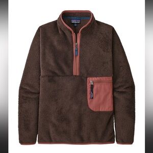 Patagonia Brown Fleece with Pink Trim